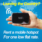 Travelling Abroad? Rent an International Mobile HotSpot for One Low Flat Rate