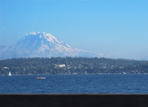 Mt Rainier from Highway 520