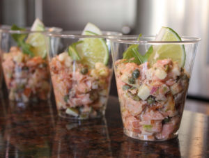 An Apple Lunch Menu Featuring a Tartare of Marinated Trout and Smoked Salmon – And a Book Giveaway