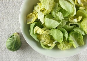 Brussels Sprout and Pancetta Pizza