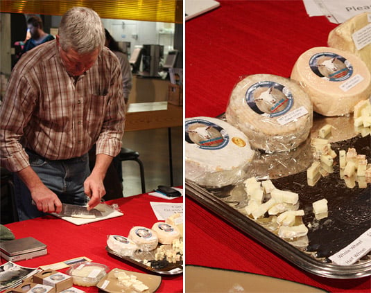 Cheese maker Stig Hansen, from Snowy Mountrain Sheep Creamery, was one of the artisans directly selling his products at Tony Caputo's.