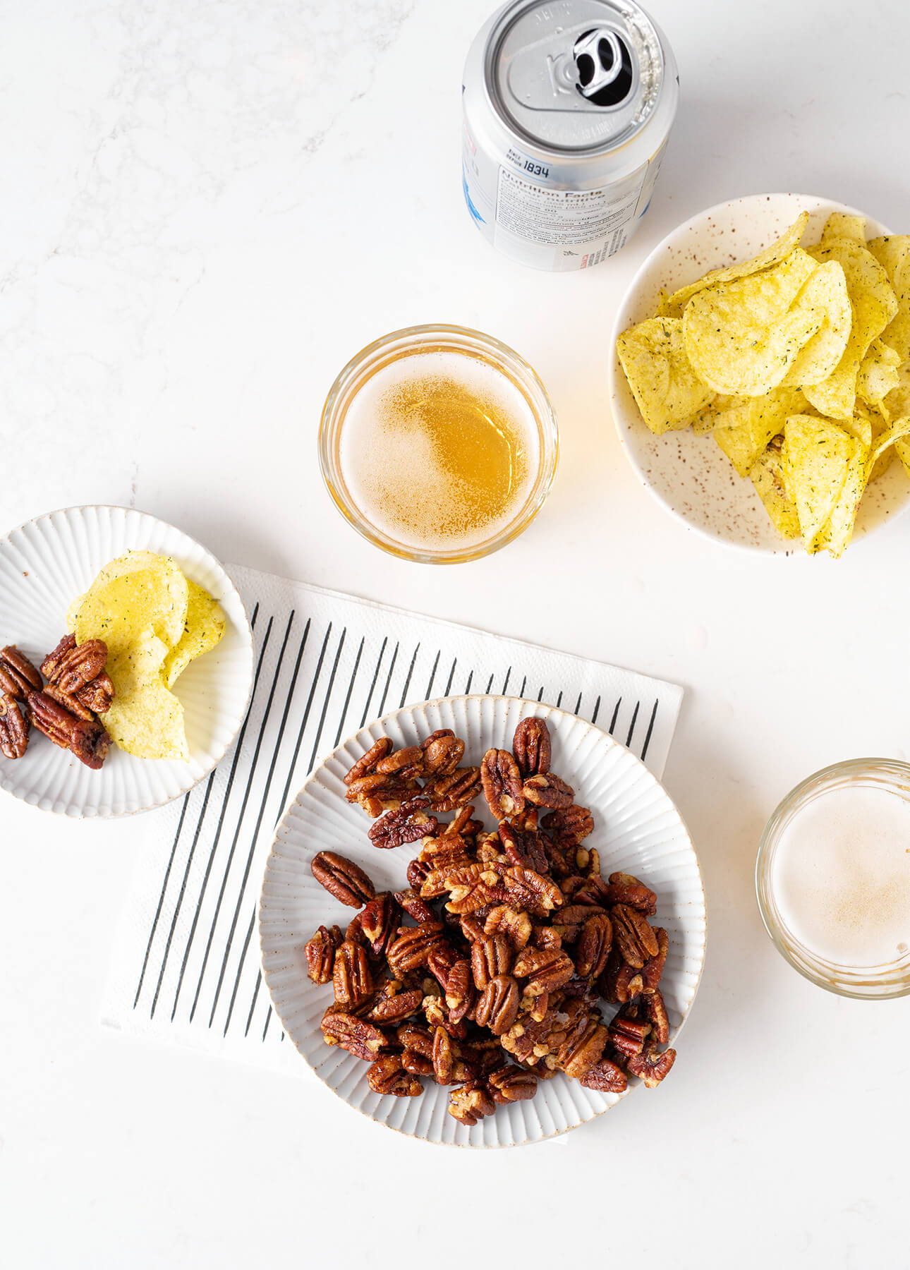 Spicy and Sweet Cocktail Pecans // FoodNouveau.com