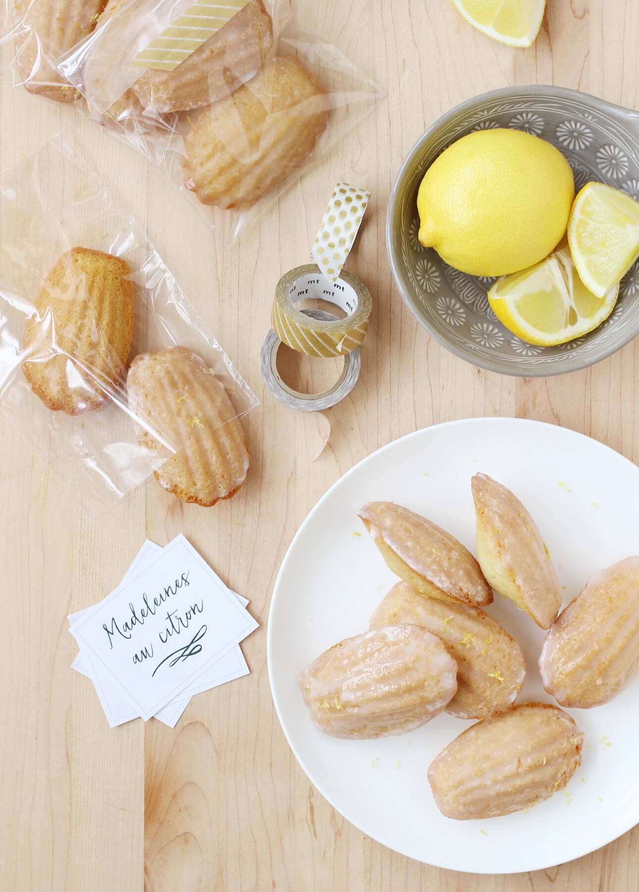 Lemon-Glazed Madeleines // FoodNouveau.com