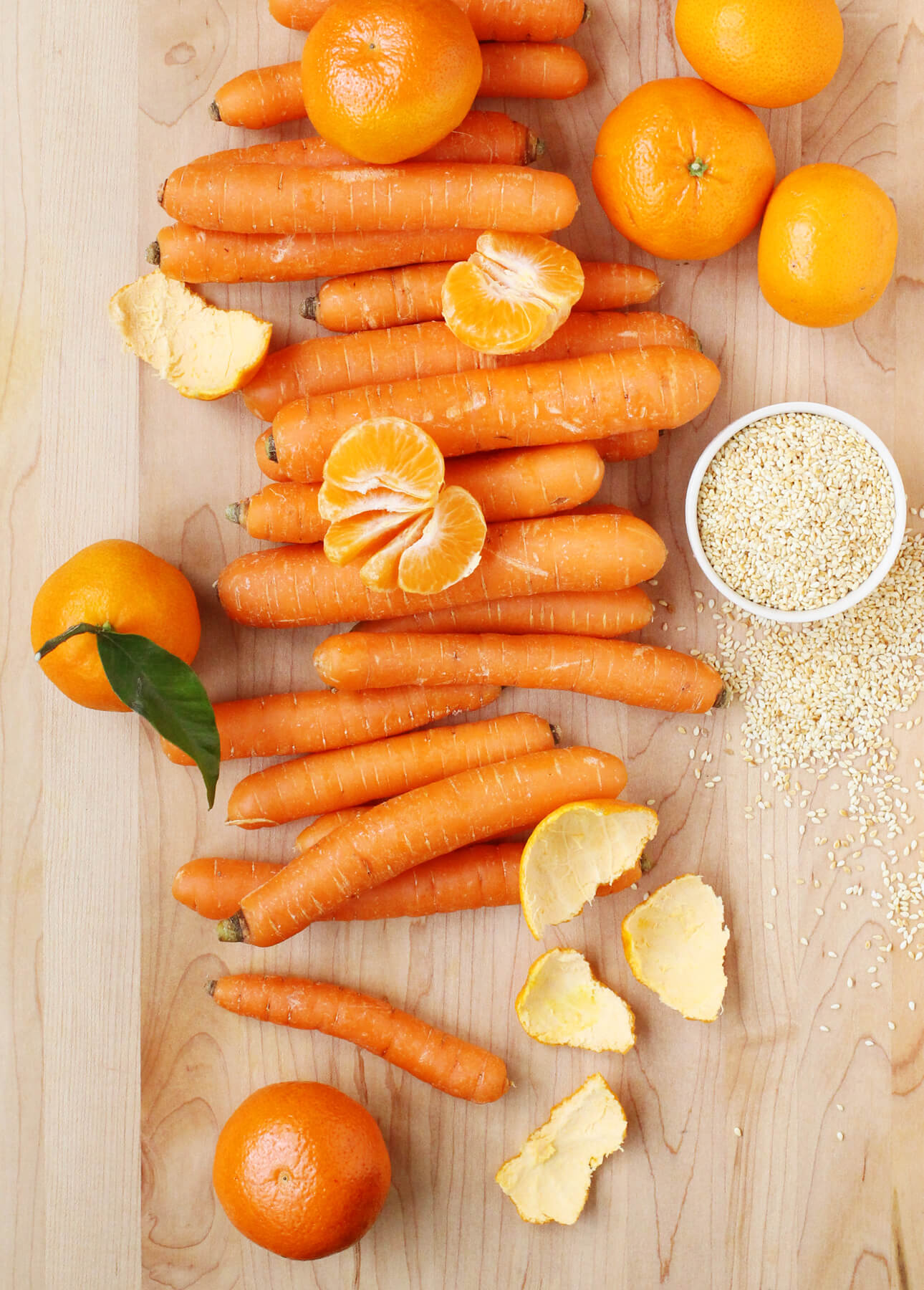 Clementine, Carrot, and Tahini Soup with Spiced Yogurt and Pistachio