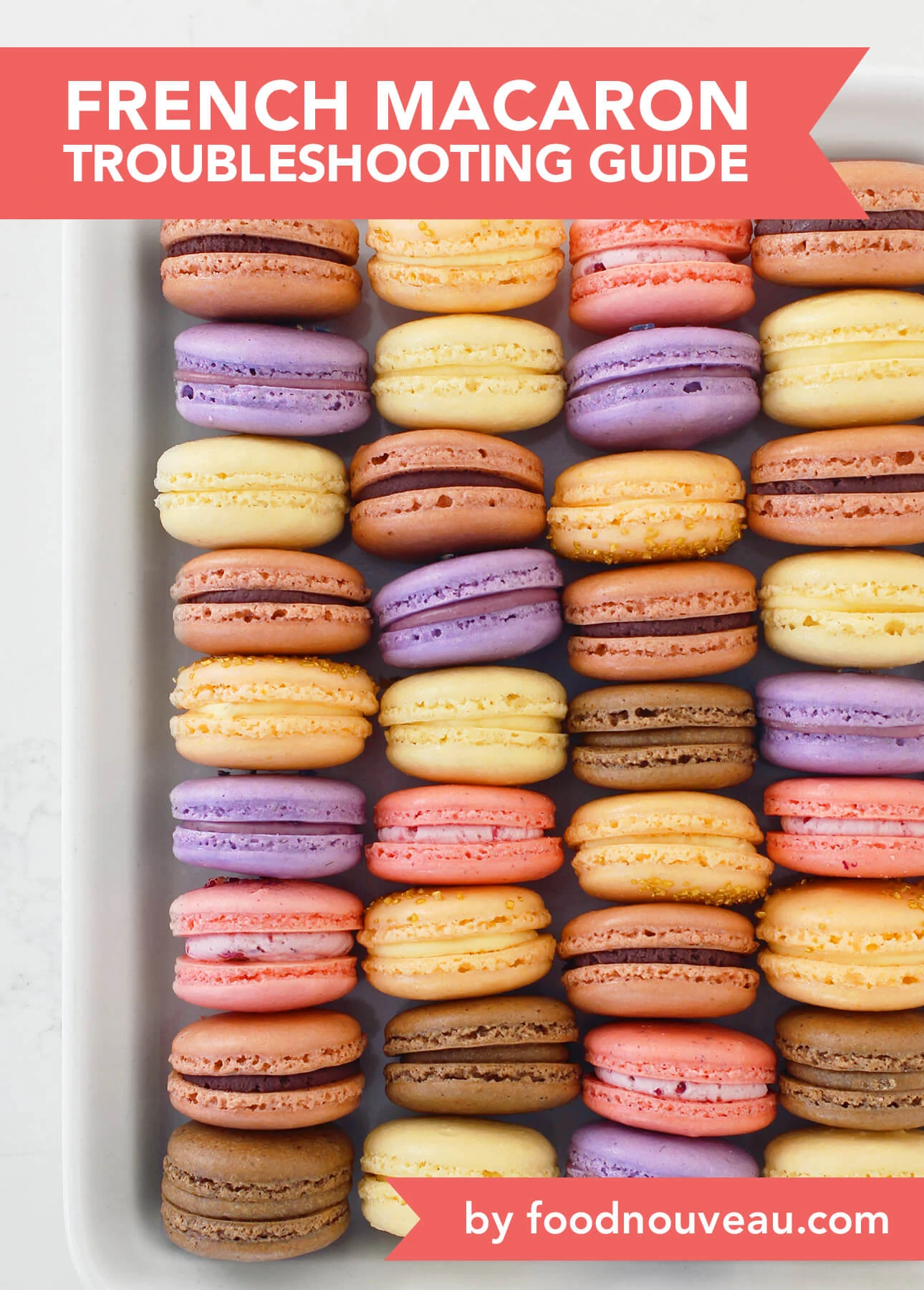 An In-Depth French Macaron Troubleshooting Guide: Useful Tips and Advice to Master the French Delicacy // FoodNouveau.com