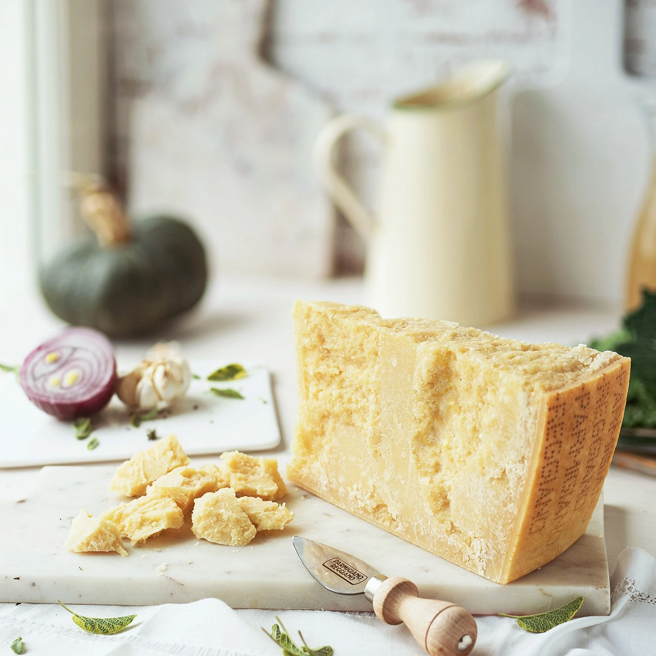 Parmigiano Reggiano, an Italian cheese with a inimitable sharp, nutty, salty flavor // FoodNouveau.com