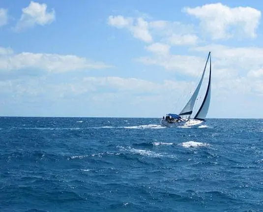 Sailing Through the Exumas, in the Bahamas.