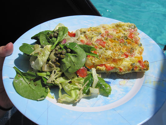 Oven-Baked Ham and Vegetable Frittata