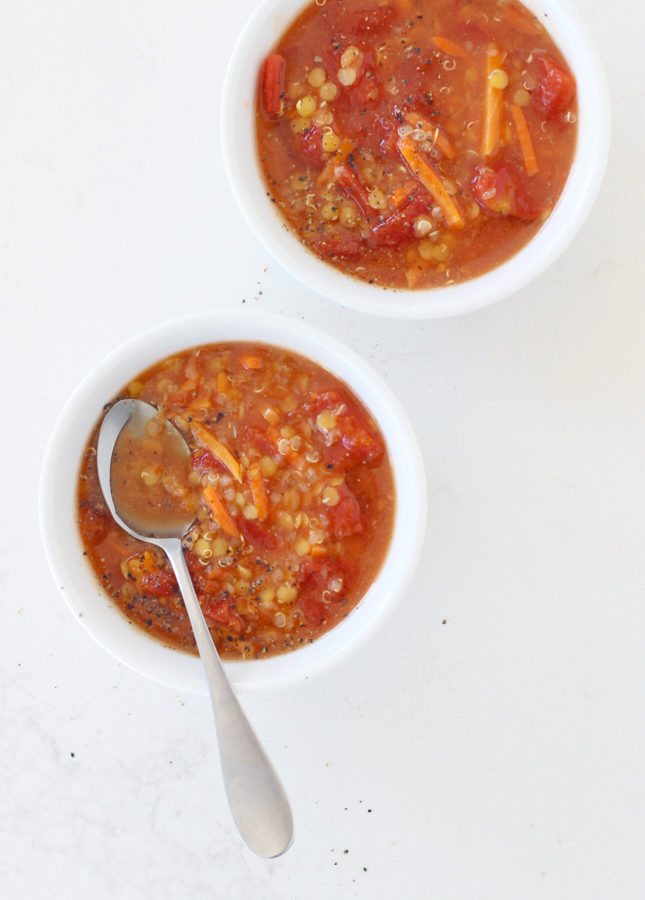 20-Minute Lentil and Tomato Soup // FoodNouveau.com