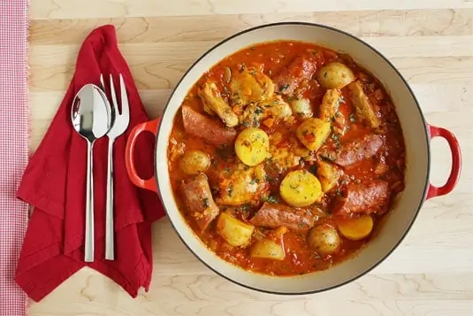 Chicken Bouillabaisse, a quick and easy adaptation of a French classic by Jacques Pépin // FoodNouveau.com