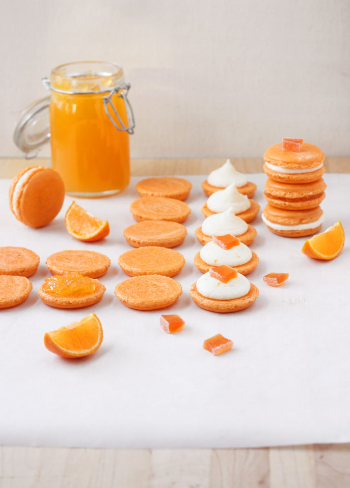Clementine French Macarons // FoodNouveau.com