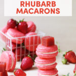 Strawberry Rhubarb Macarons // FoodNouveau.com