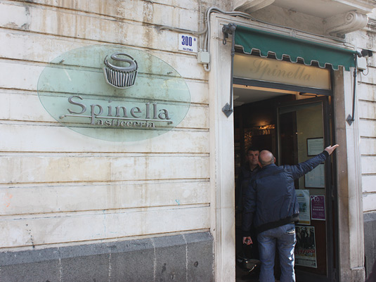 Right next door to Savia is Spinella, another pastry shop.