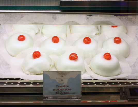 In Catania, there is a small, individual version of the cake that is named in honor of the city’s patron, Saint Agatha (Cassatella di Sant'Agata). The cake is made to resemble a woman’s breast as an allusion to the Saint’s fate: the story relates that her breasts were cut off by a frustrated suitor, who tortured her because she refused his advances.