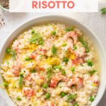 Shrimp and Pea Risotto // FoodNouveau.com