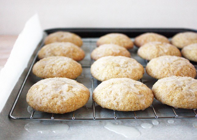 Chewy Gingerbread Cookies with Lemon Glaze // FoodNouveau.com