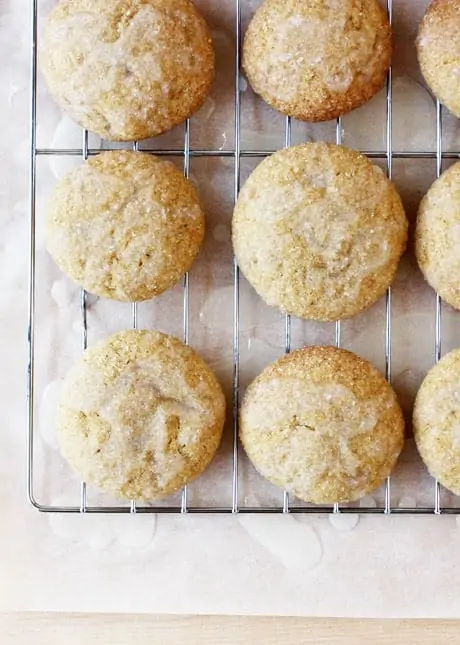 Chewy Gingerbread Cookies with Lemon Glaze // FoodNouveau.com