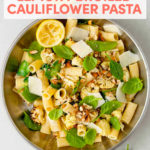 Easy Vegetarian Dish: Lemony Broiled Cauliflower Pasta // FoodNouveau.com