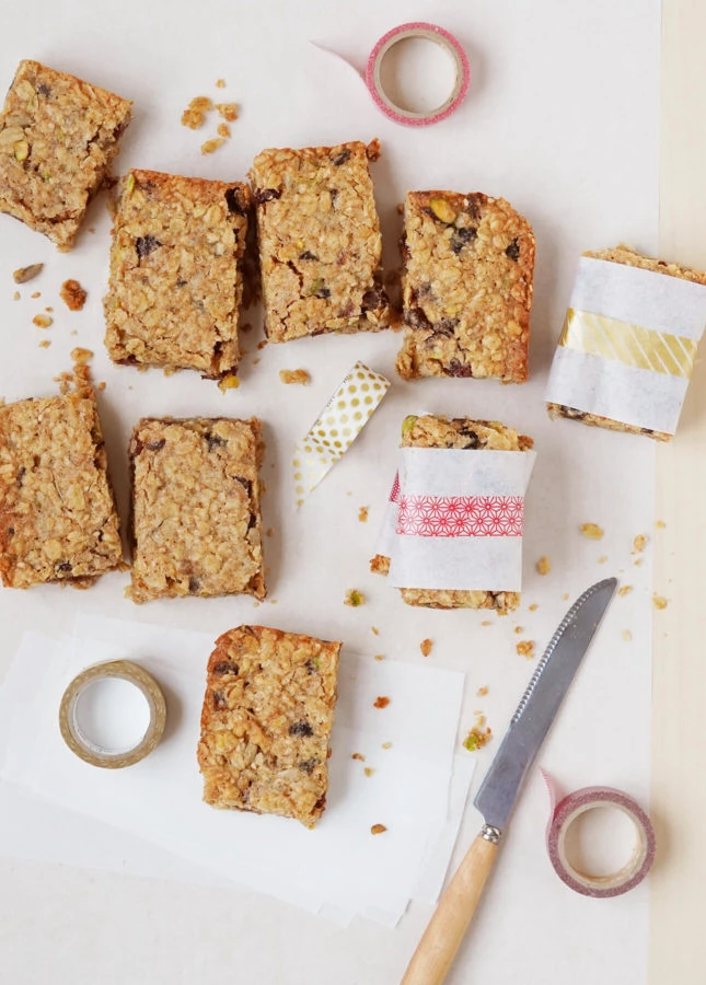 Nut- and Fruit-Packed Chewy Granola Bars // FoodNouveau.com