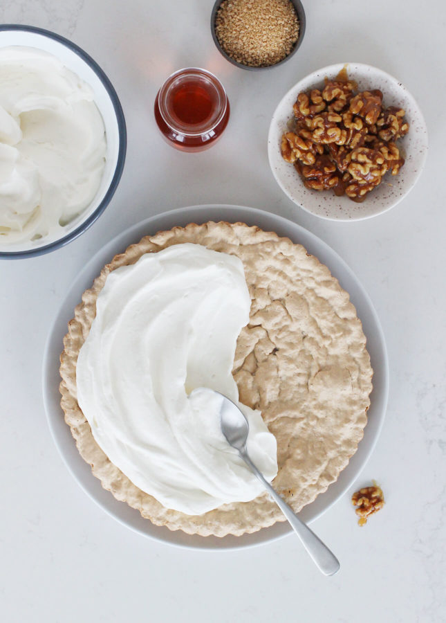 Walnut and Maple Cream Tart // FoodNouveau.com