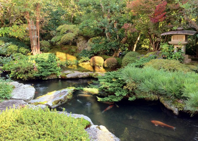 The garden of Seryo, a ryokan (Japanese inn) in the Ohara region of Japan, an hour north of Kyoto. // FoodNouveau.com