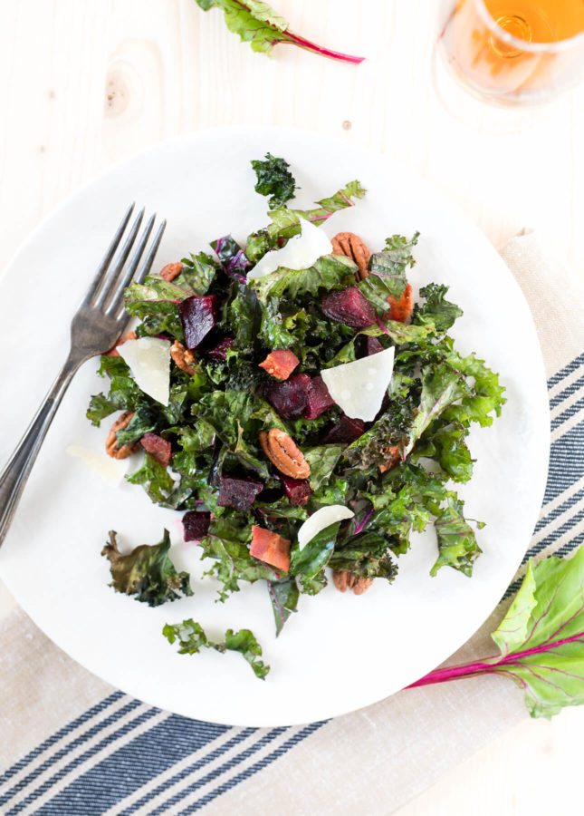 Pecan, Kale, and Beet Salad // FoodNouveau.com