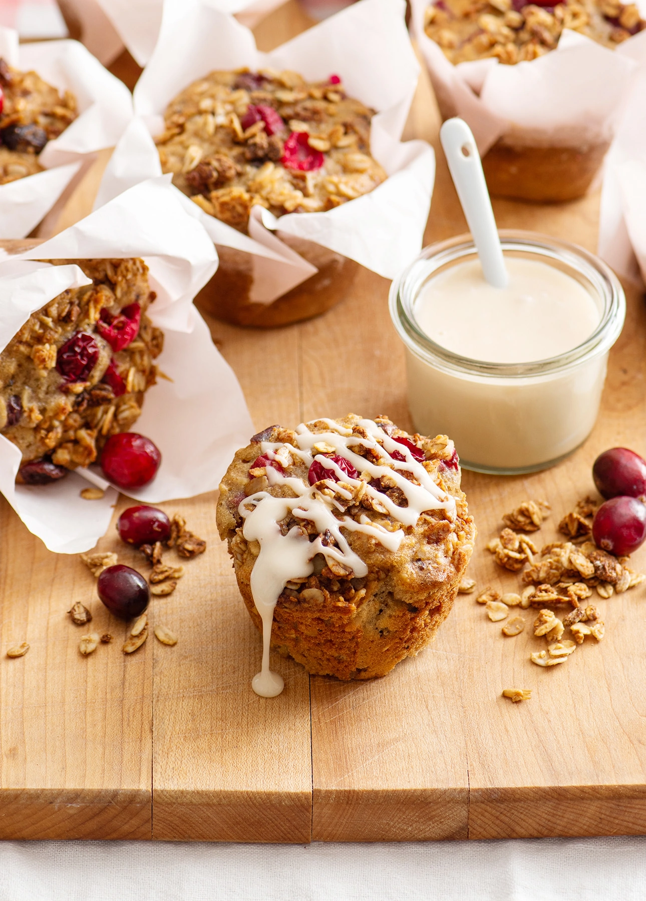 Maple and Cranberry Muffins // FoodNouveau.com