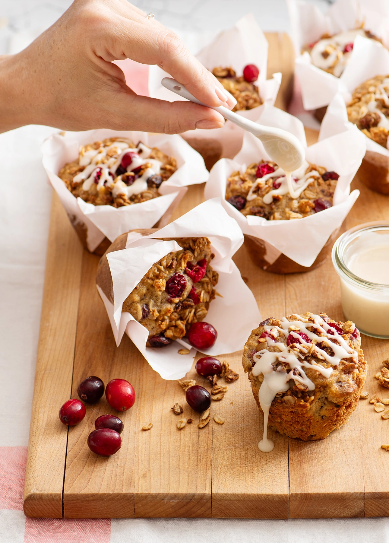 Maple and Cranberry Muffins // FoodNouveau.com