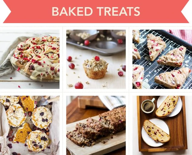 Holiday-worthy recipes to make baked treats with cranberries // FoodNouveau.com