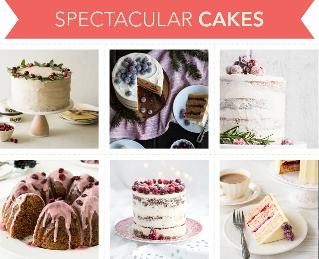 Holiday-worthy recipes to make spectacular festive cakes with cranberries // FoodNouveau.com