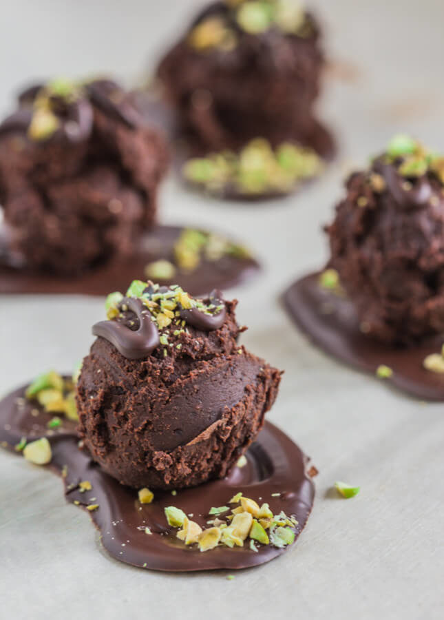 Chocolate Truffle Puddles, A Lesson in Baking with Chocolate by The Messy Baker // FoodNouveau.com