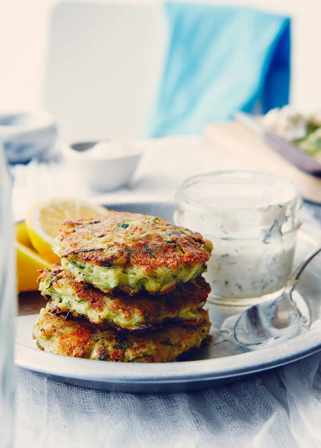 Zucchini Fritters, by The Messy Baker // FoodNouveau.com