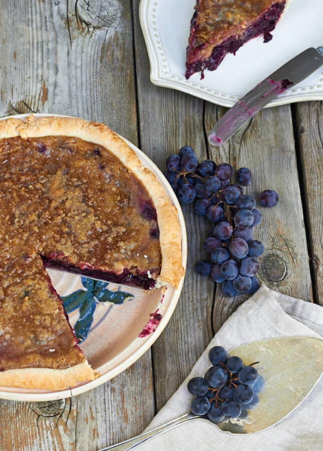 Concord Grape Pie, by The Messy Baker // FoodNouveau.com
