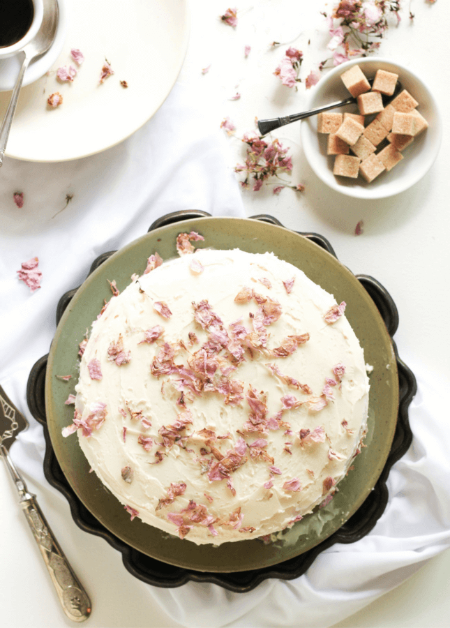 Spring Cherry Blossom Lemon Cake // Food Nouveau