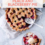 Peach and Blackberry Pie with Olive Oil Gelato // FoodNouveau.com