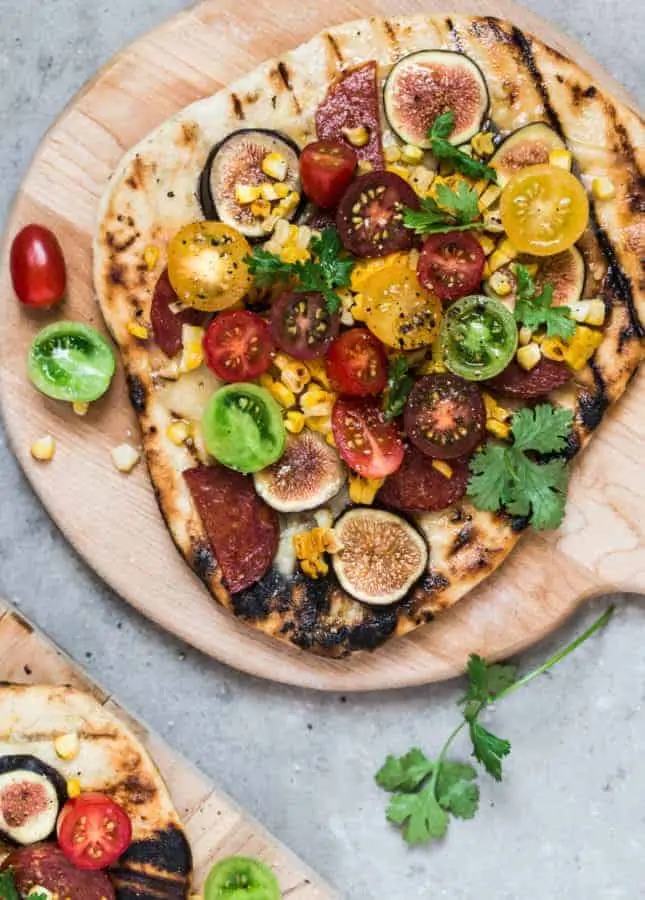 Late-Summer Grilled Pizza, by Christelle is Flabbergasting // FoodNouveau.com