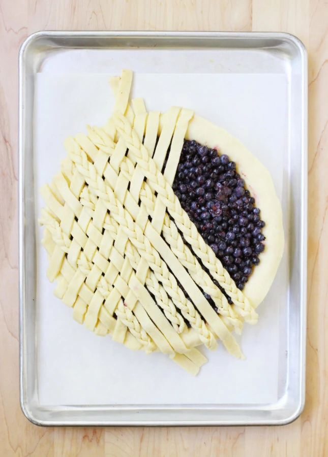 Classic Lattice-Top Wild Blueberry Pie // FoodNouveau.com