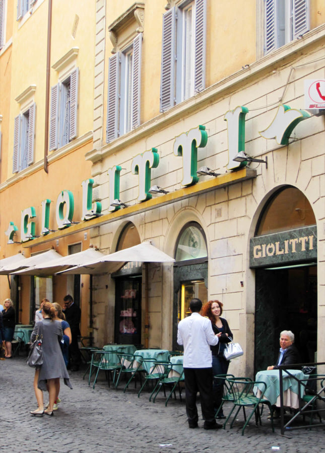 Giolitti, a historic pastry and gelati shop in Rome, Italy // FoodNouveau.com