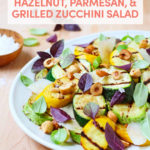 Hazelnut, Parmesan, and Grilled Zucchini Salad // FoodNouveau.com