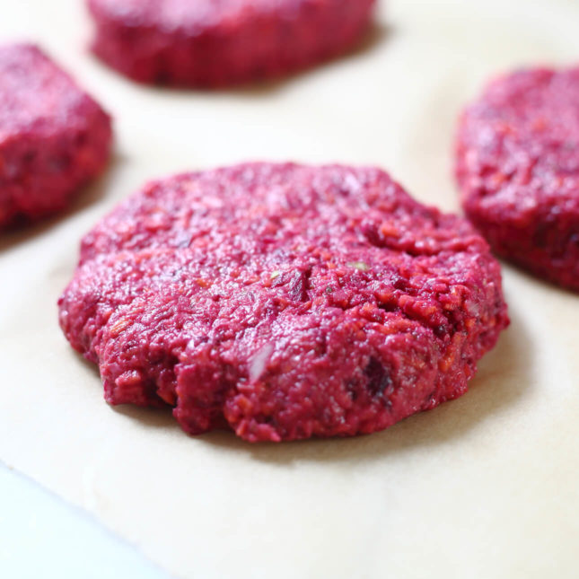 Gluten-Free Veggie Burgers with Sriracha Mayo, by From Scratch Fast // FoodNouveau.com