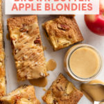 Brown Butter Apple Blondies with Salted Butterscotch Glaze // FoodNouveau.com