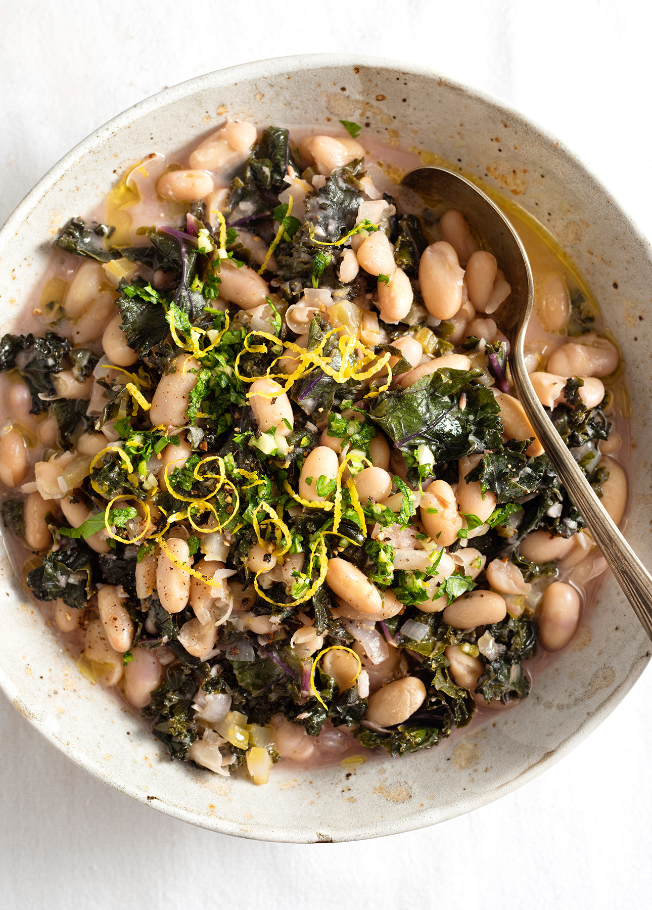 Cannellini Bean and Kale Stew with Lemon Gremolata // FoodNouveau.com