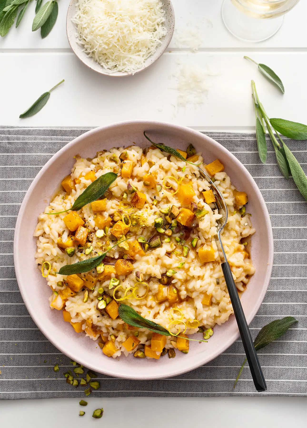 Roasted Butternut Squash Risotto with Brown Butter and Sage // FoodNouveau.com