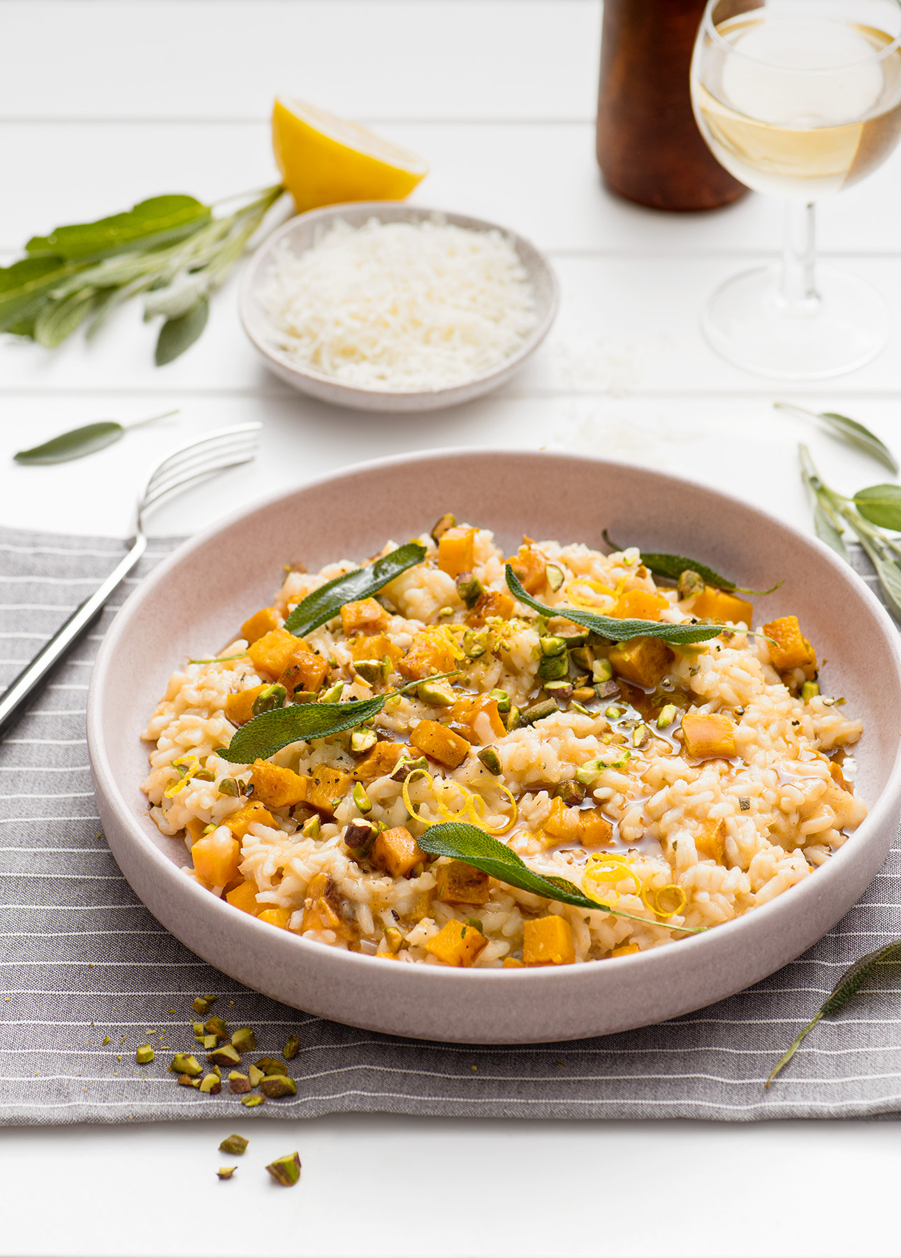 Roasted Butternut Squash Risotto with Brown Butter and Sage // FoodNouveau.com