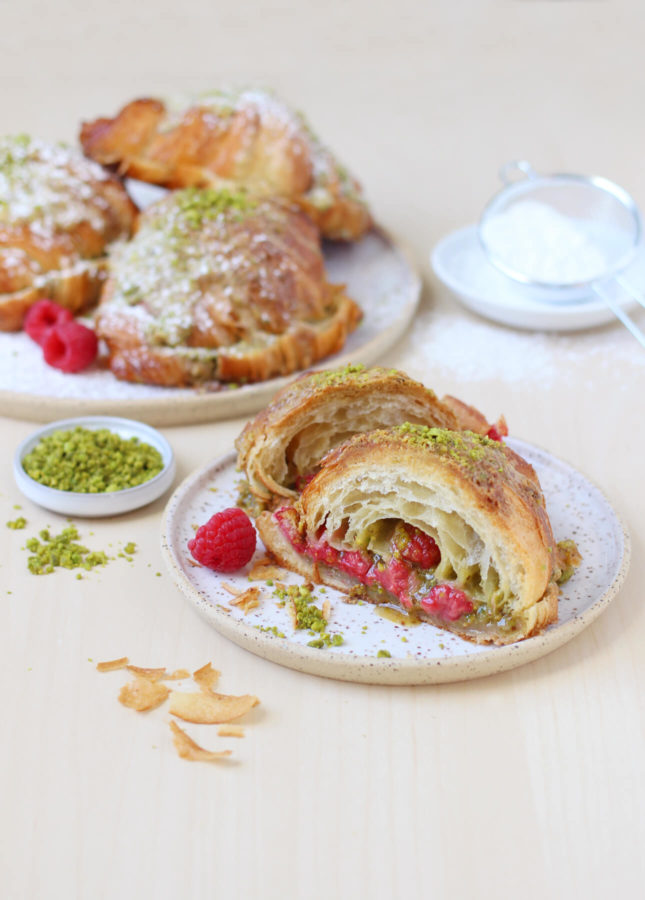 Pistachio Croissants, from French Pastry 101 // FoodNouveau.com