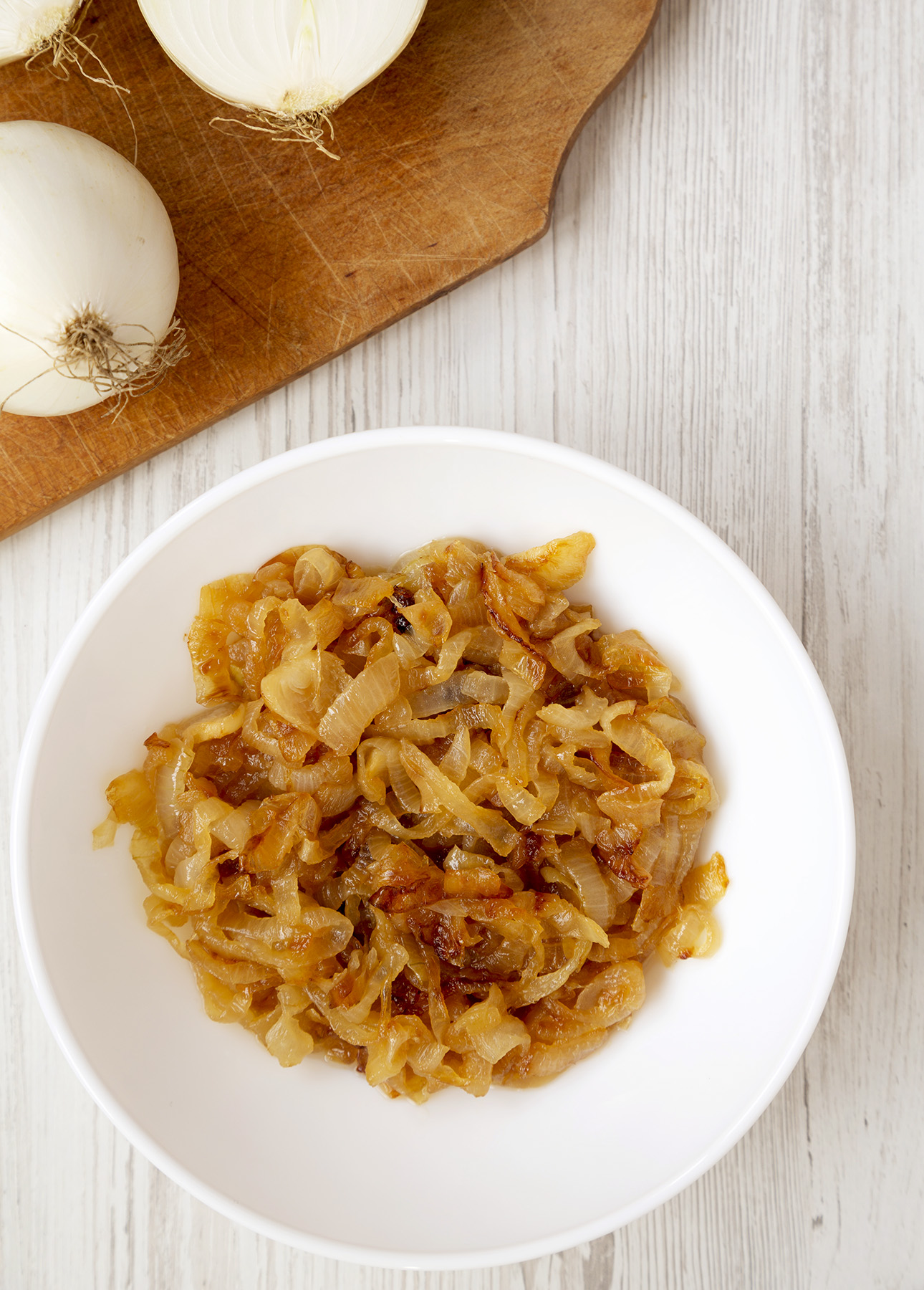 Caramelized onions that will be used to make Classic French Onion Soup // FoodNouveau.com