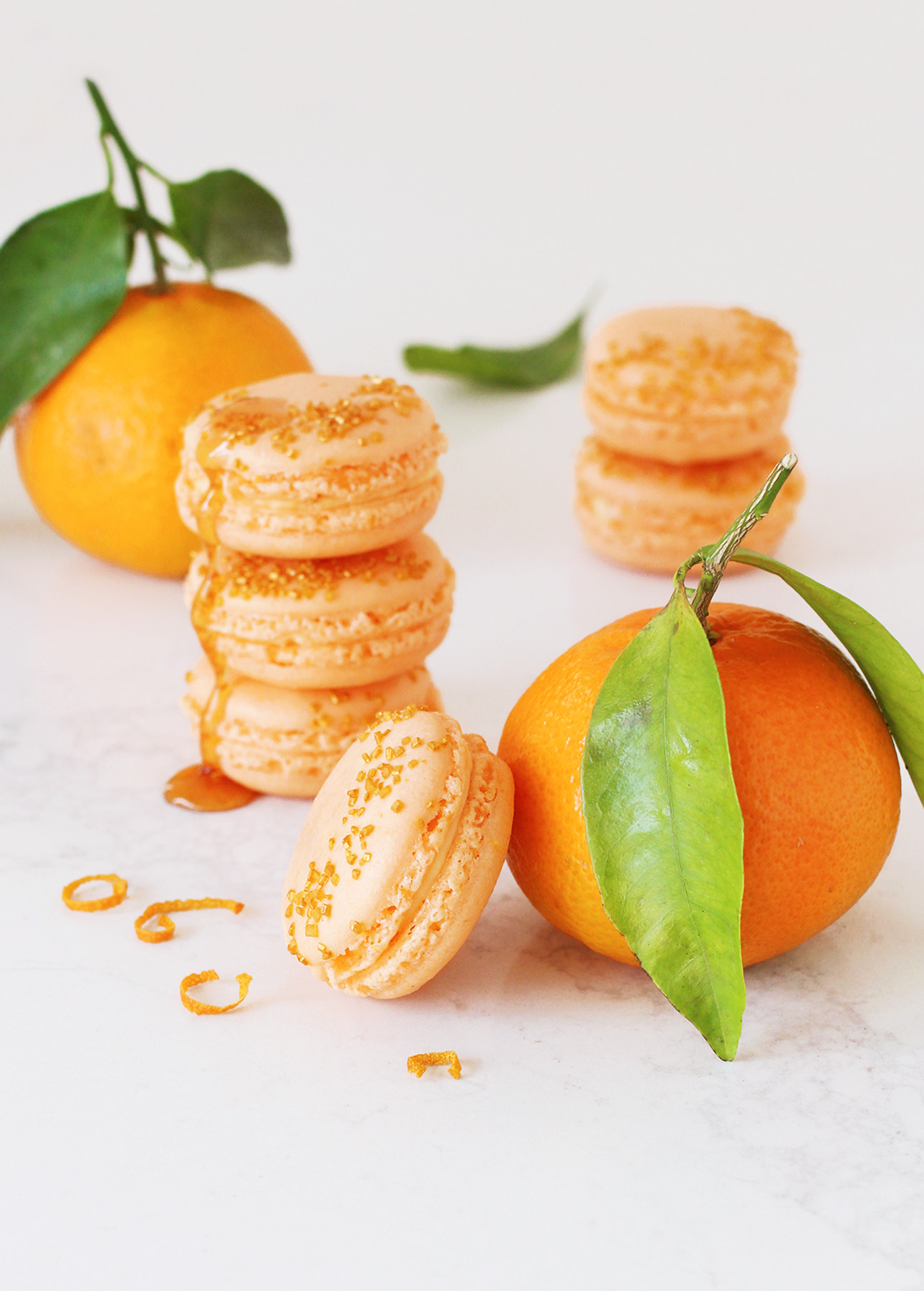 Honey Orange French Macarons // FoodNouveau.com