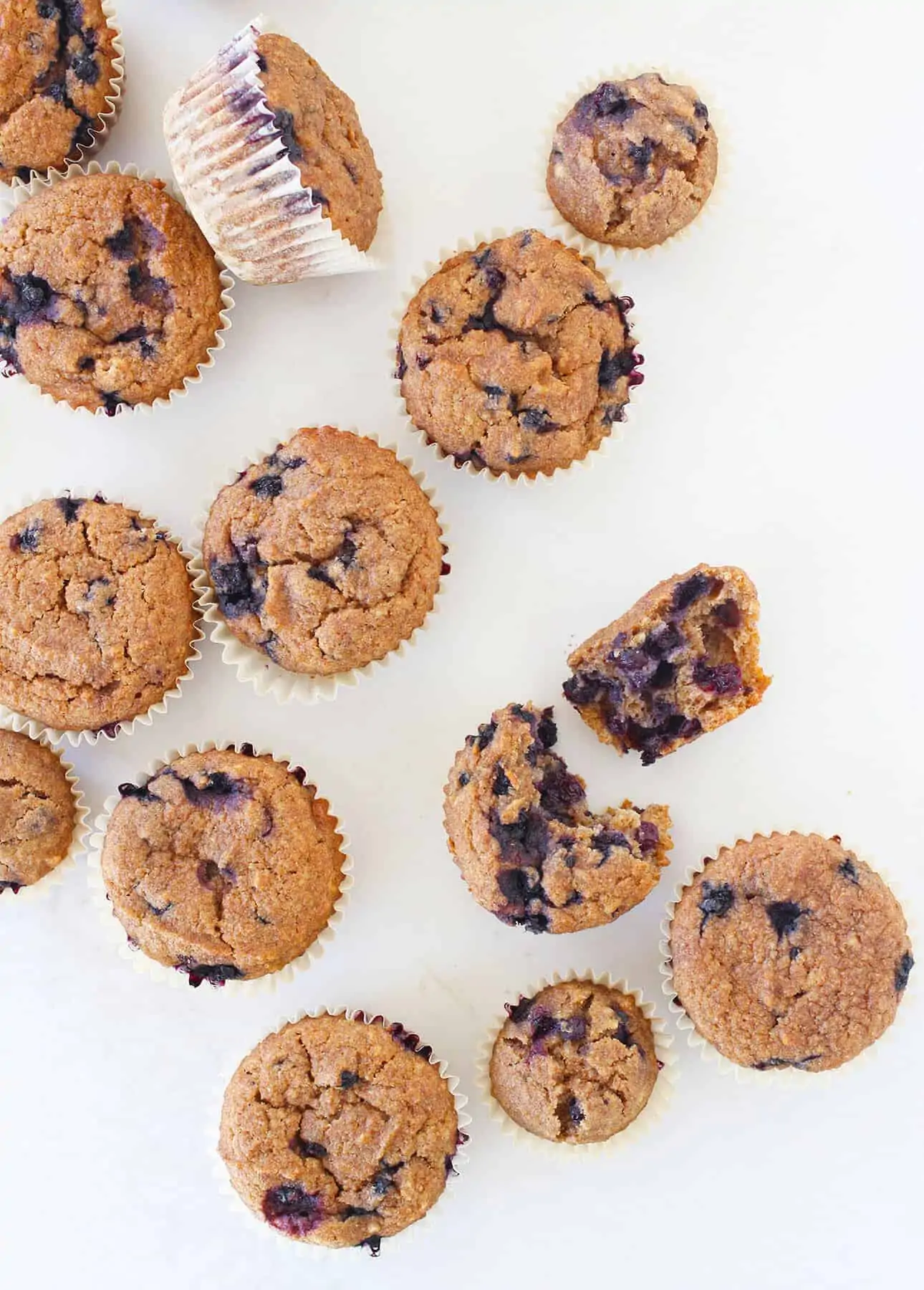 Honey Blueberry Bran Muffins // FoodNouveau.com
