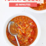 Quick and Easy Lentil and Tomato Soup // FoodNouveau.com