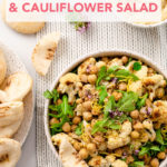 Spicy Roasted Chickpea and Cauliflower Salad // FoodNouveau.com